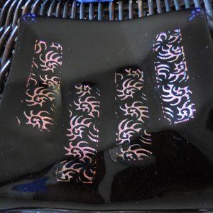 Decorative Black Plate Trinket Holder